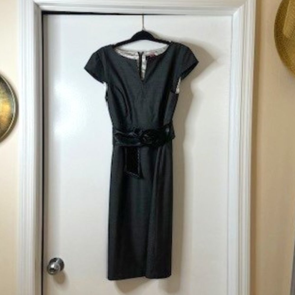 Tahari Grey Career Dress